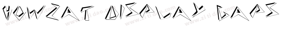 Howzat Display Caps SSi字体转换